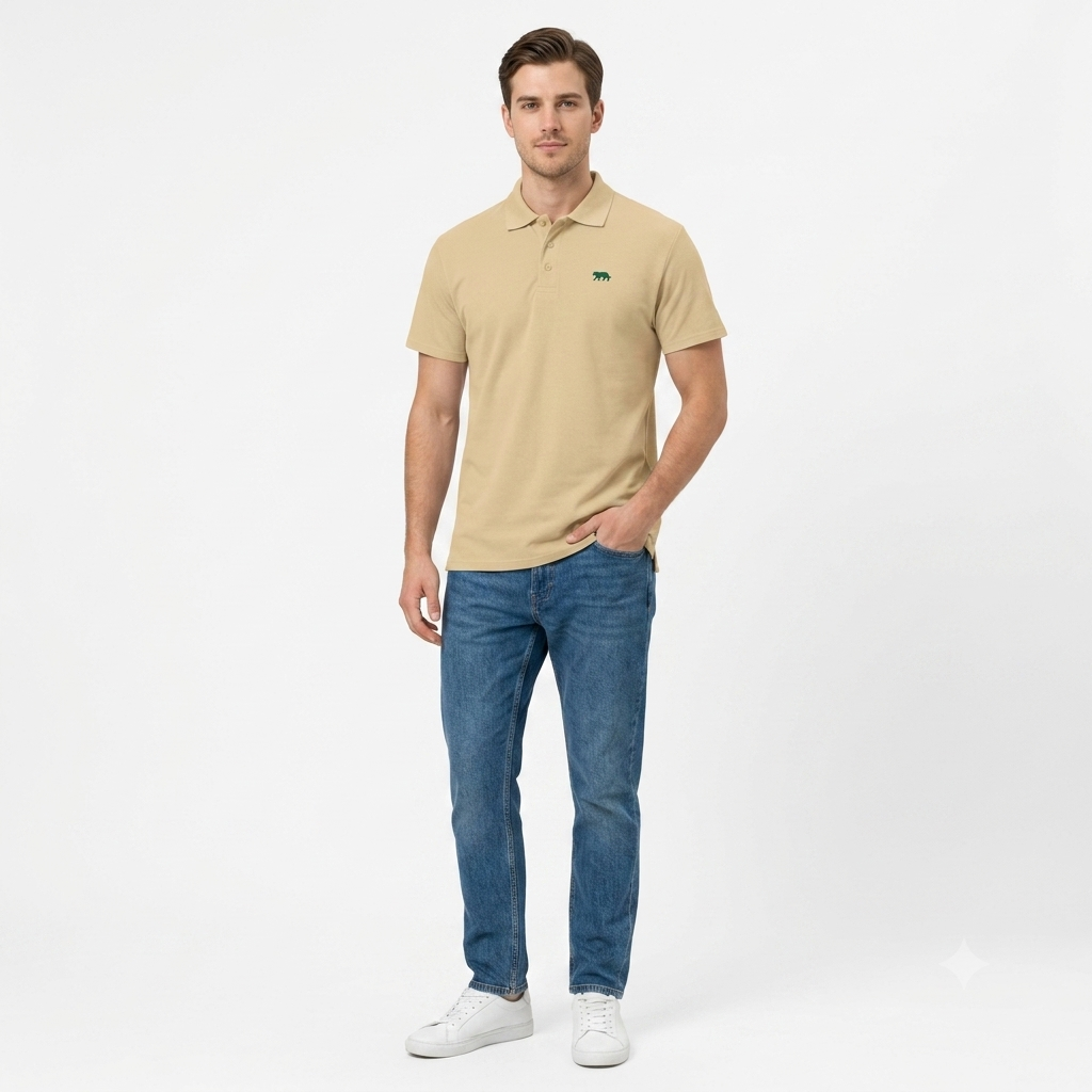 Polo BENGALA Basic Sand
